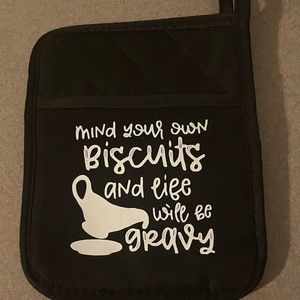 Custom pot holder with pocket